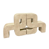 Collier Resin Travertine Abstract Bookend